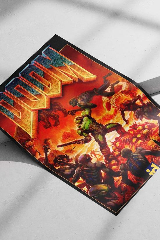 Doom Slayer (protagonist of the Doom franchise) Main Subject: Doom Slayer (protagonist of the Doom franchise) Matte poster