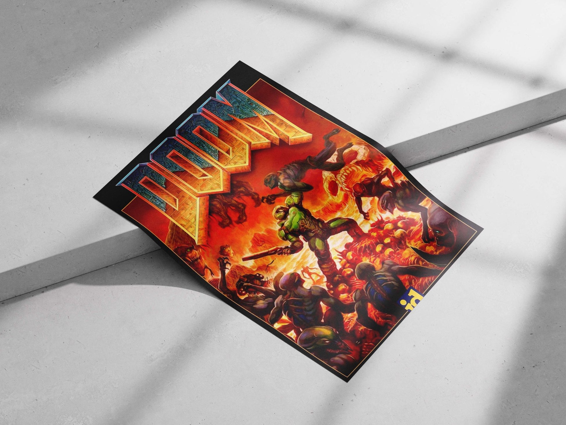 Doom Slayer (protagonist of the Doom franchise) Main Subject: Doom Slayer (protagonist of the Doom franchise) Matte poster