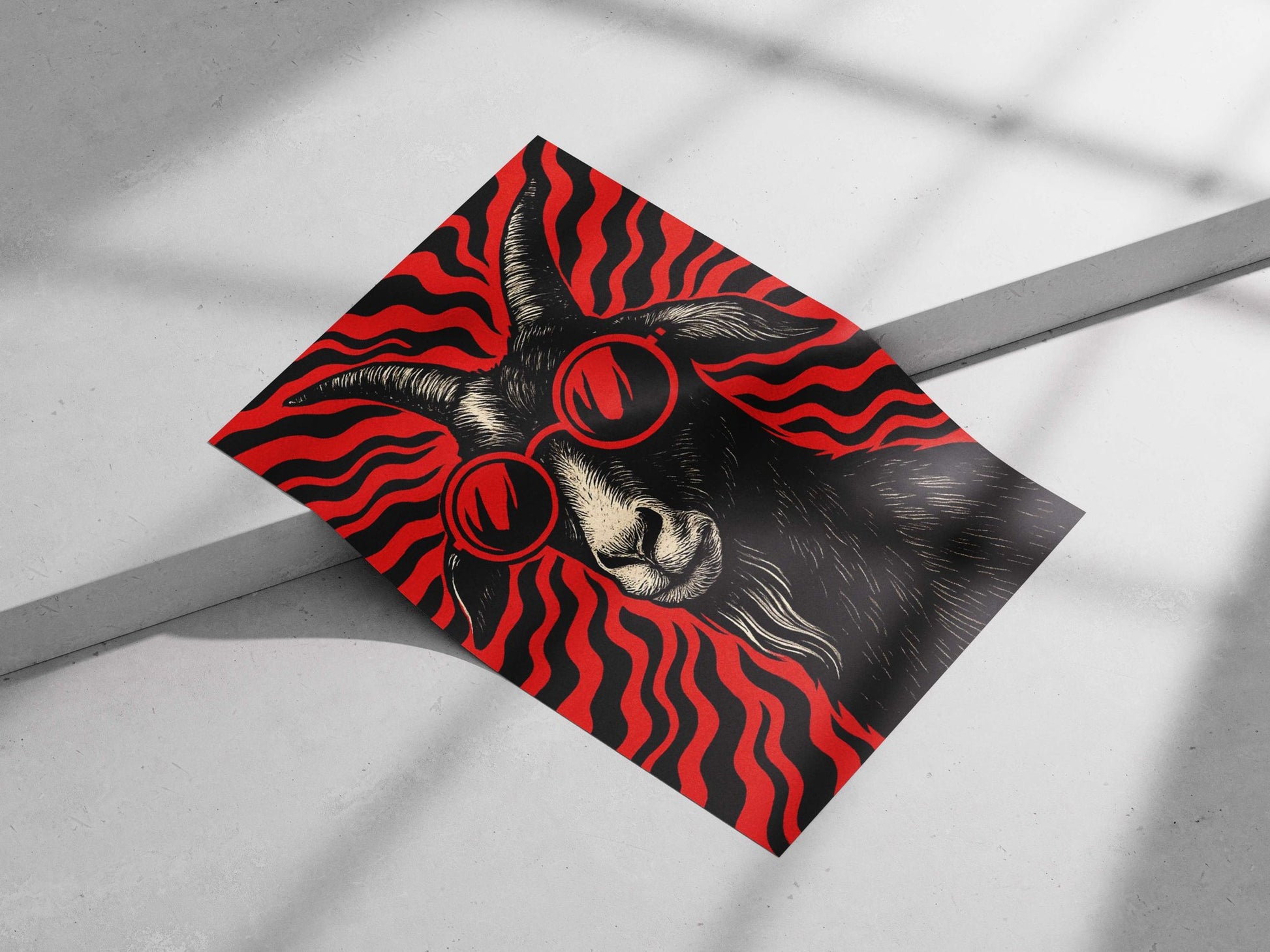 Goat Pop Art Movement Modern Pop Art Matte poster print — Art wall art India | PosterBoizz