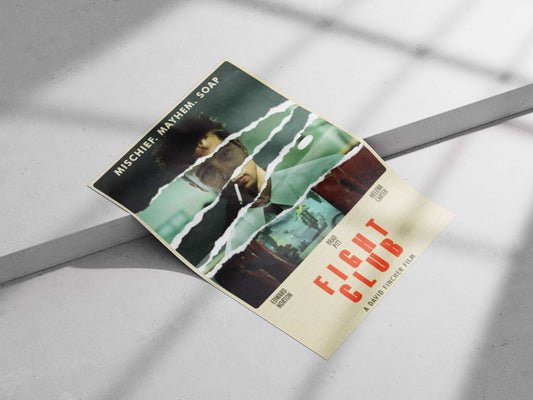 Fight Club (the 1999 film directed by David Fincher, confirmed by OCR text "FIGHT |