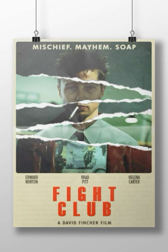 Fight Club (the 1999 film directed by David Fincher, confirmed by OCR text "FIGHT |