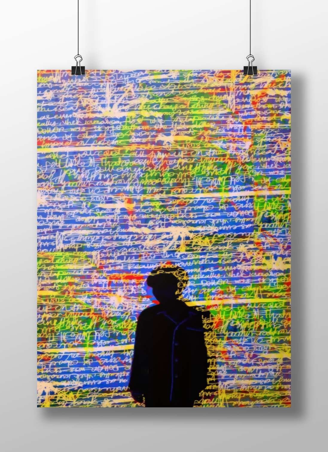 Generic Silhouette Figure Modern Digital Matte BoizzBoard rigid print — Art wall art India | PosterBoizz