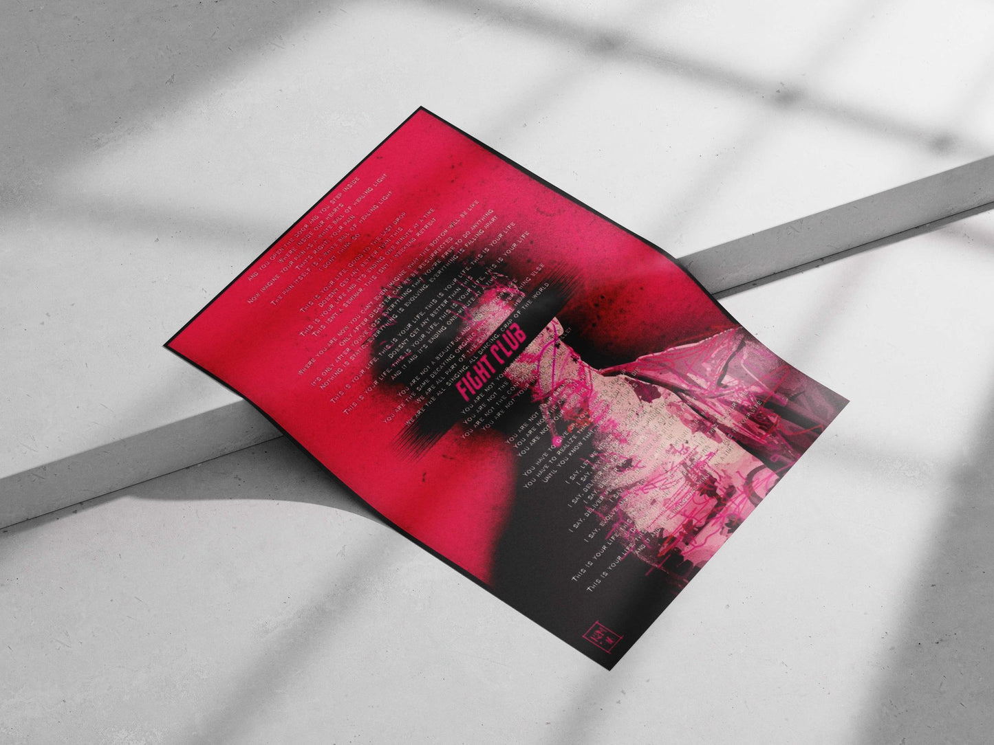 Fight Club Main Subject: Fight Club Matte poster print — Hollywood wall art India | PosterBoizz
