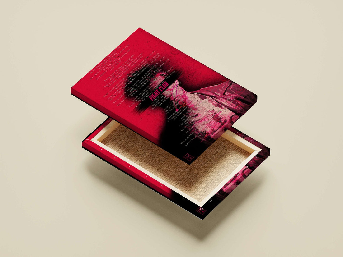 Fight Club Main Subject: Fight Club Canvas wall art — Hollywood wall art India | PosterBoizz