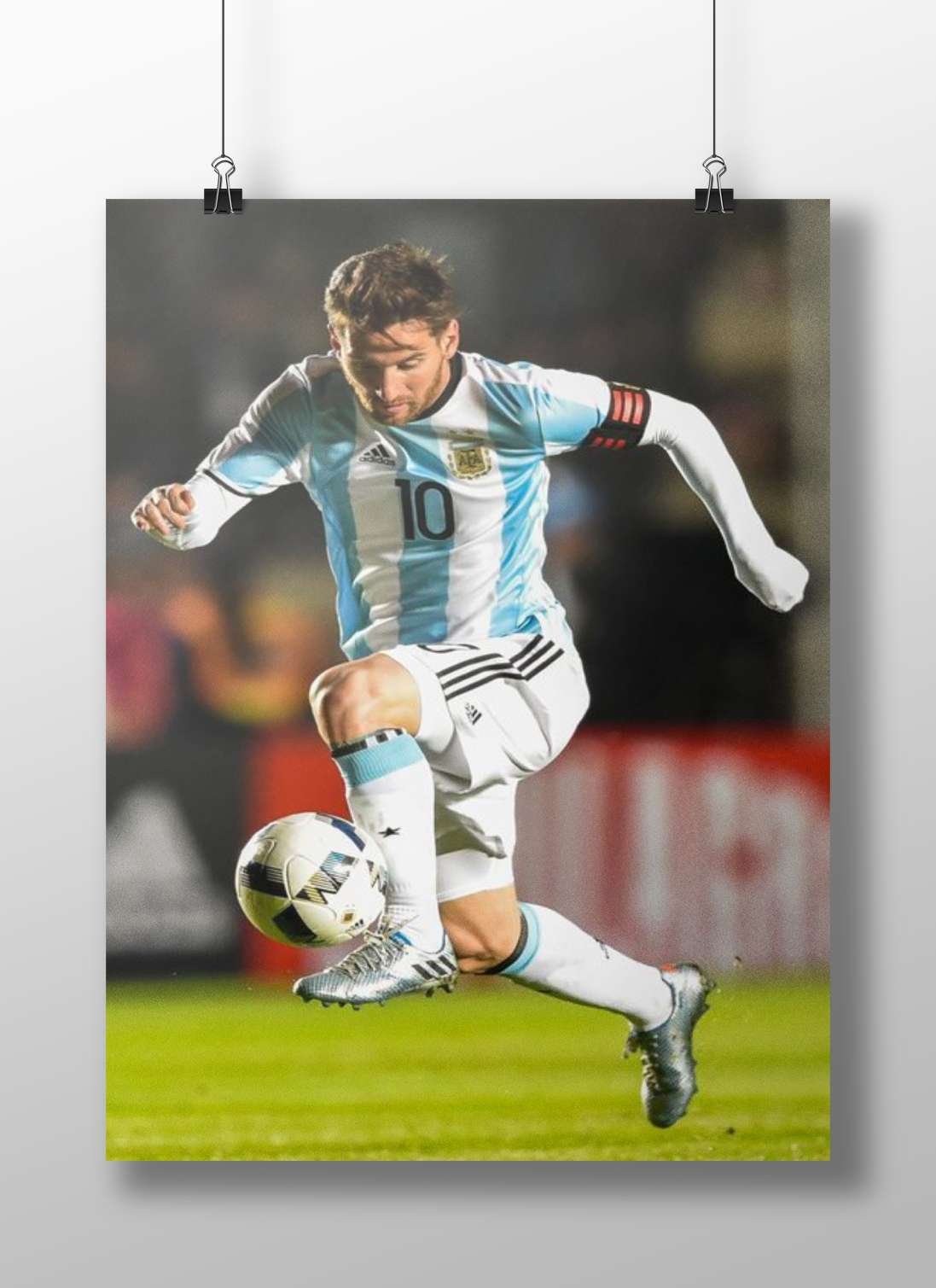Lionel Messi Main Subject: Lionel Messi Matte BoizzBoard rigid print — Sports wall art India | PosterBoizz