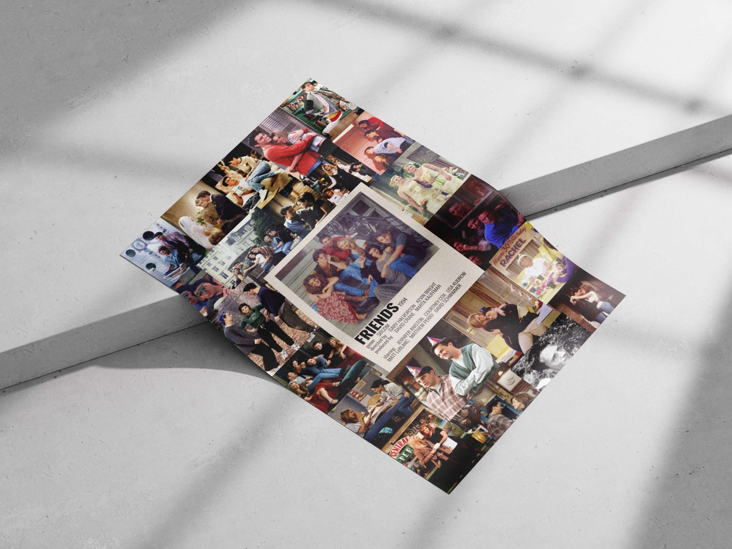 Friends (television show franchise) Main Subject: Friends (television show franchise) Matte poster print — Series wall art