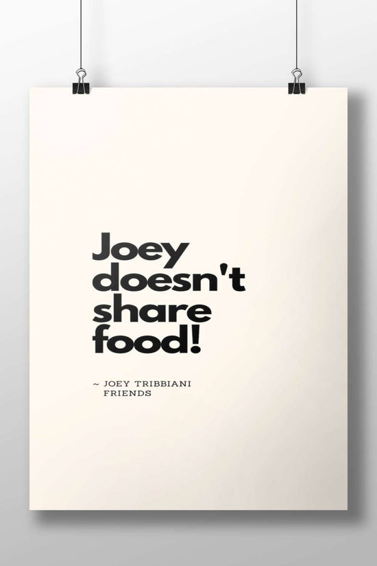 Joey Tribbiani (from Friends) Main Subject: Joey Tribbiani (from Friends) Matte BoizzBoard rigid print — Series wall art