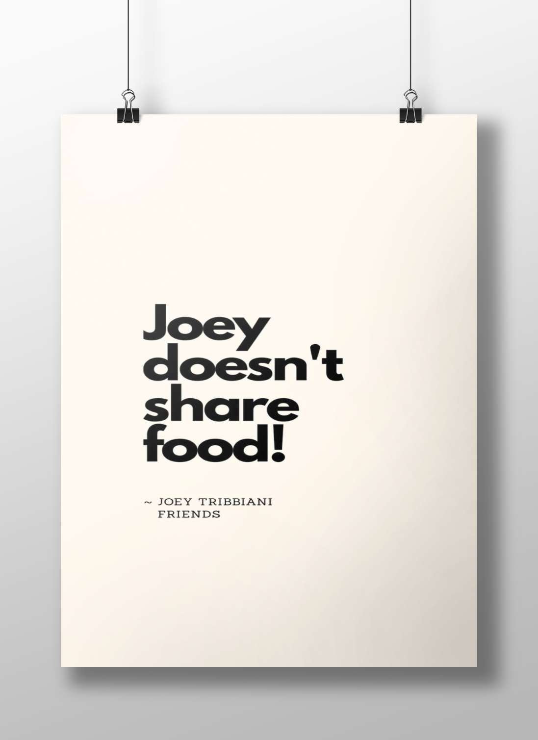 Joey Tribbiani (from Friends) Main Subject: Joey Tribbiani (from Friends) Matte BoizzBoard rigid print — Series wall art