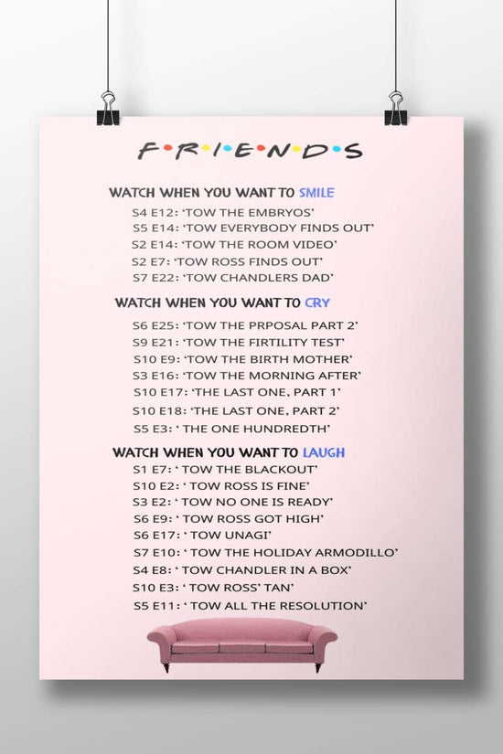 The TV series "Friends" Main Subject: The TV series "Friends" Matte BoizzBoard rigid print — Series wall art India |