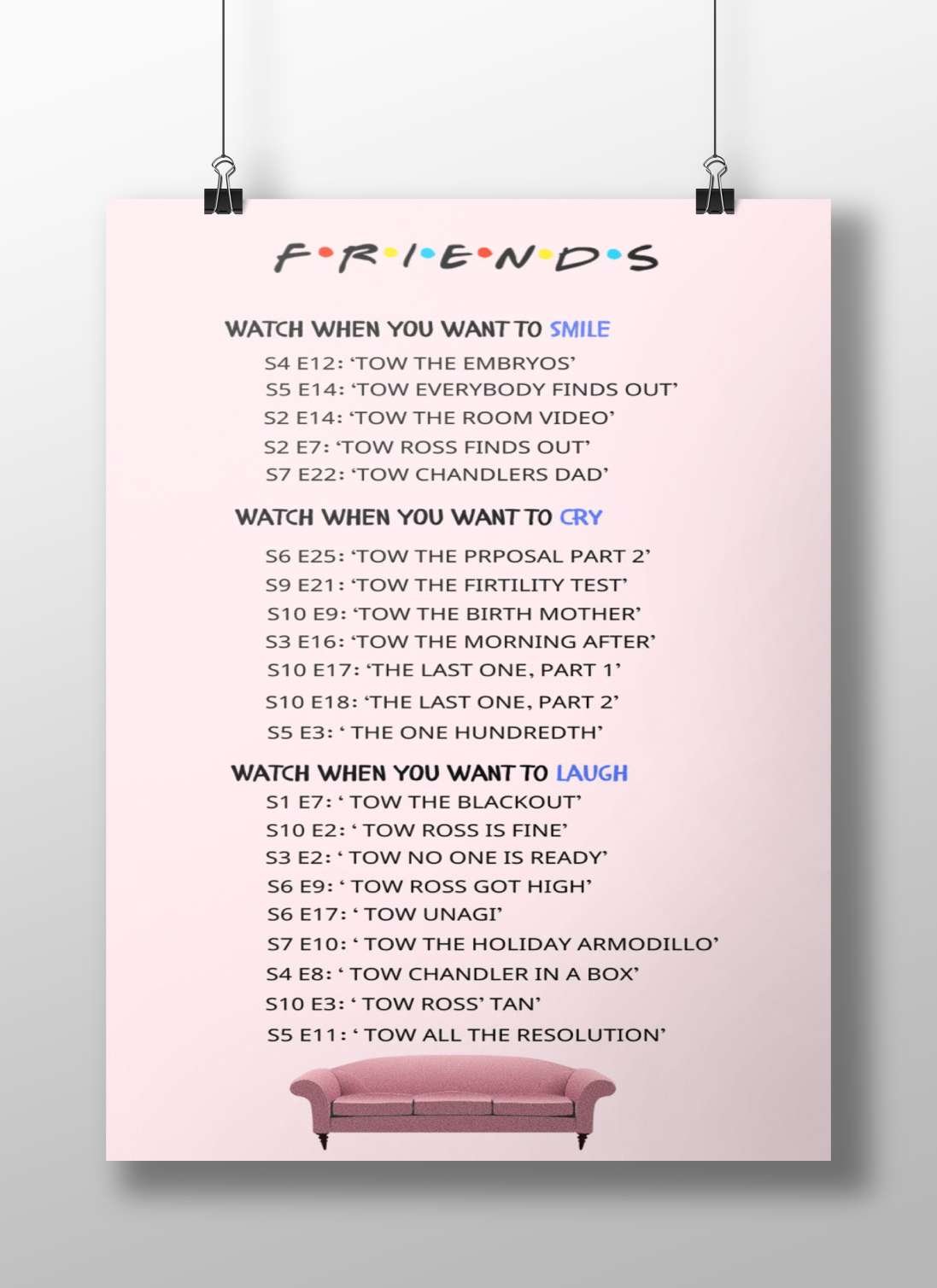 The TV series "Friends" Main Subject: The TV series "Friends" Matte BoizzBoard rigid print — Series wall art India |