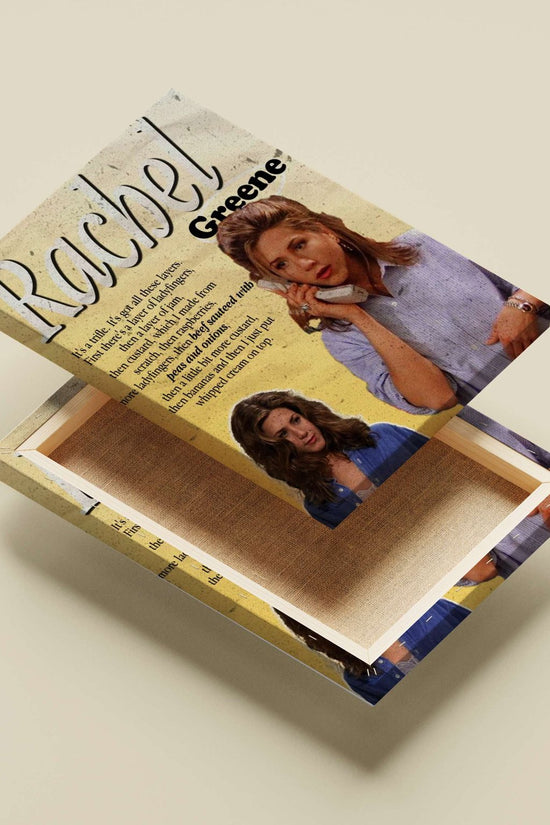 Rachel Greene from the TV series Friends Main Subject: Rachel Greene from the TV series Friends Canvas wall art — Series
