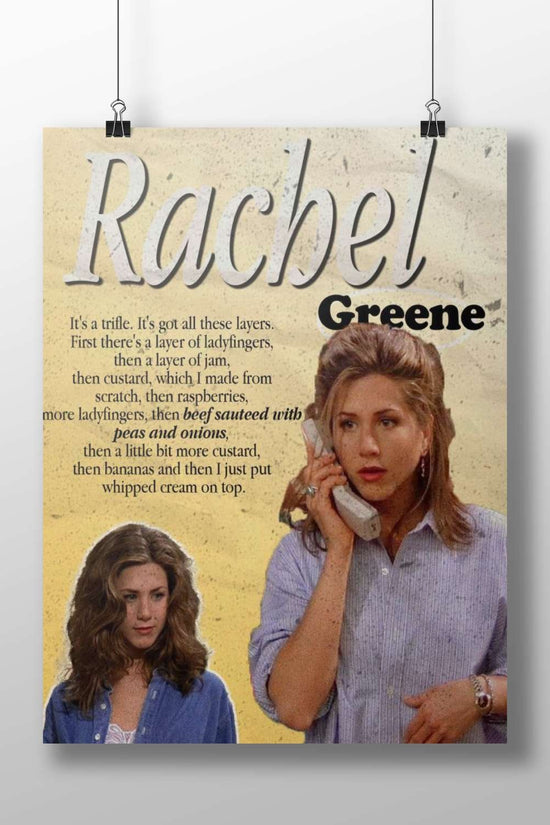 Rachel Greene from the TV series Friends Main Subject: Rachel Greene from the TV series Friends Matte BoizzBoard rigid print