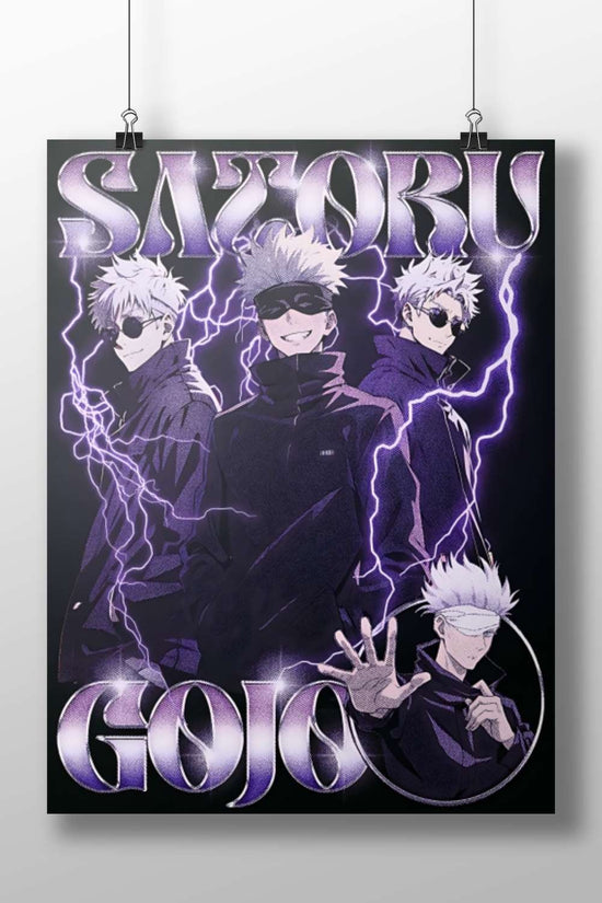 Satoru Gojo from Jujutsu Kaisen Main Subject: Satoru Gojo from Jujutsu Kaisen Matte BoizzBoard rigid print — Anime wall art