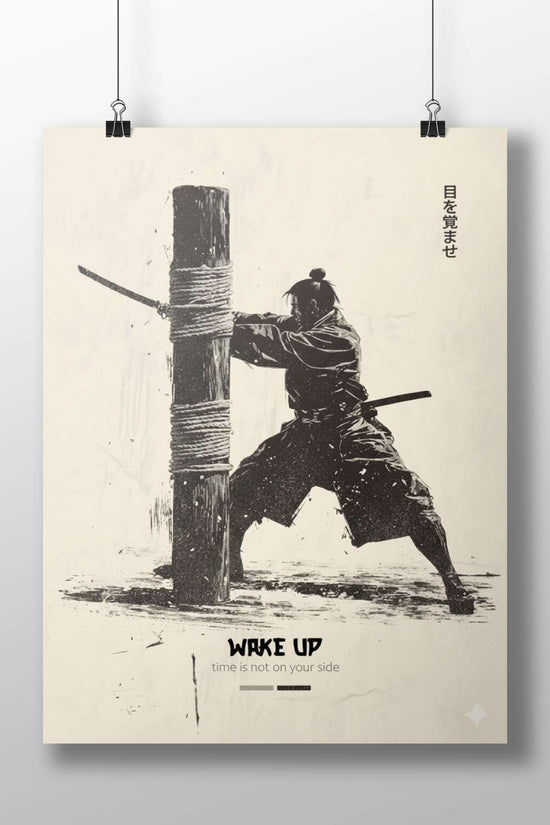 Samurai Main Subject: Samurai Matte BoizzBoard rigid print — Anime wall art India | PosterBoizz