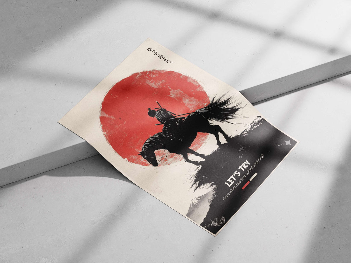 Samurai Main Subject: Samurai Matte poster print — Anime wall art India | PosterBoizz