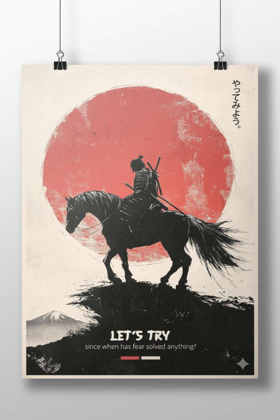 Samurai Main Subject: Samurai Matte BoizzBoard rigid print — Anime wall art India | PosterBoizz