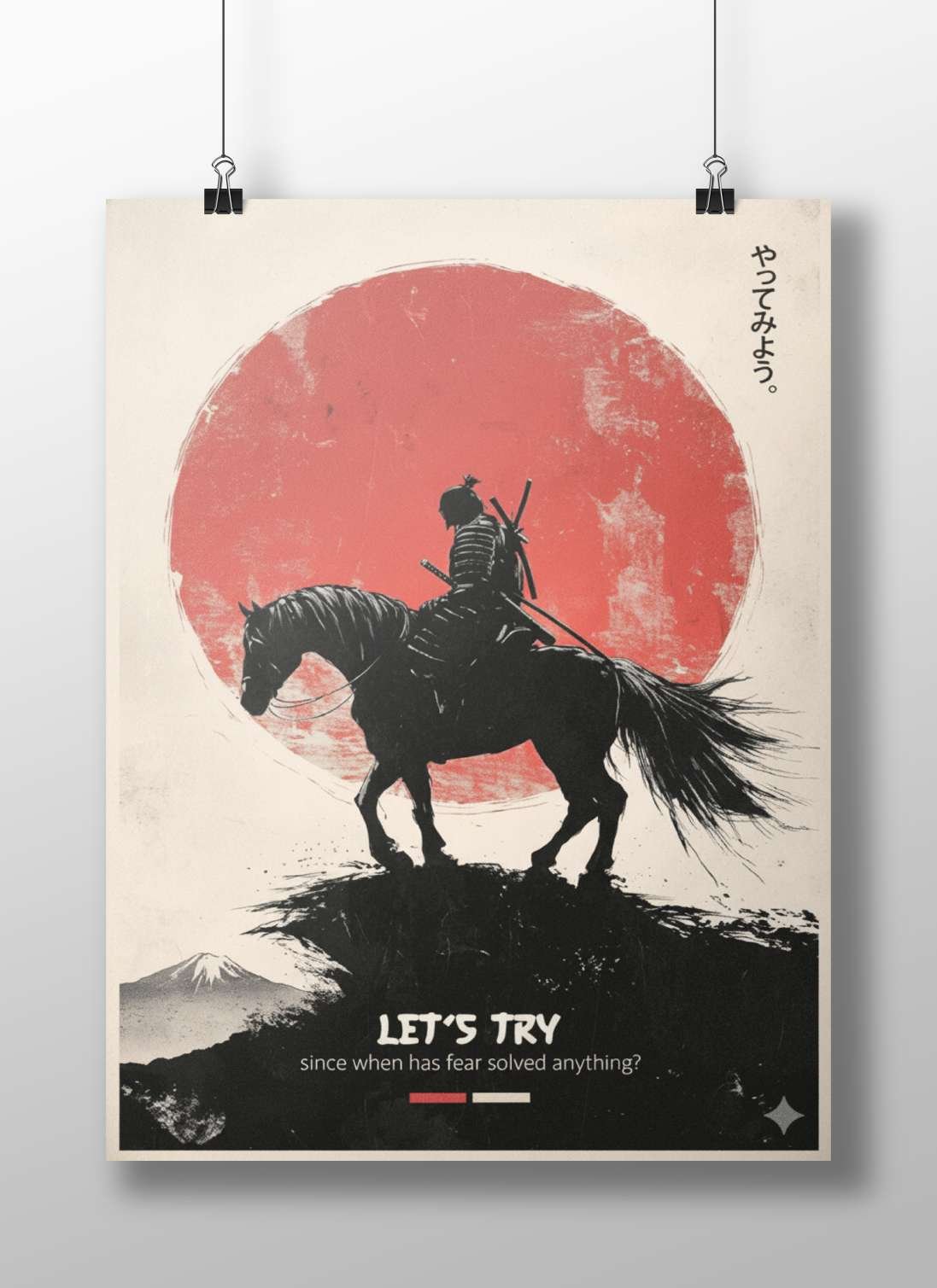 Samurai Main Subject: Samurai Matte BoizzBoard rigid print — Anime wall art India | PosterBoizz