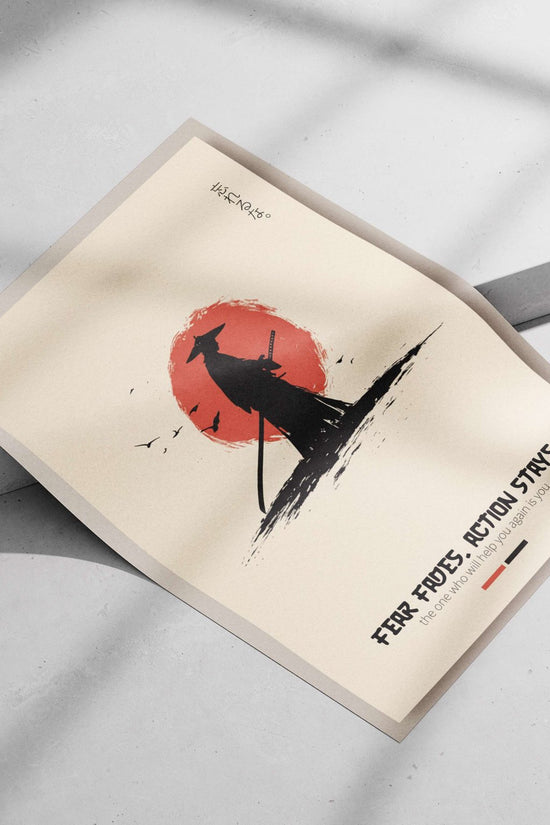 Samurai Main Subject: Samurai Matte poster print — Anime wall art India | PosterBoizz
