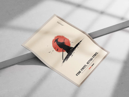 Samurai Main Subject: Samurai Matte poster print — Anime wall art India | PosterBoizz