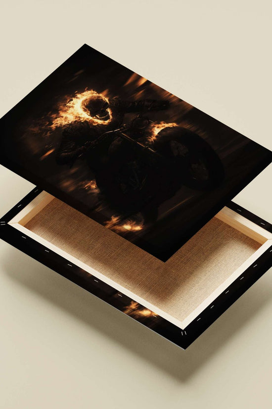 Ghost Rider (Marvel Comics character) Main Subject: Ghost Rider (Marvel Comics character) Canvas wall art — Superhero wall