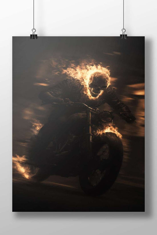 Ghost Rider (Marvel Comics character) Main Subject: Ghost Rider (Marvel Comics character) Matte BoizzBoard rigid print —