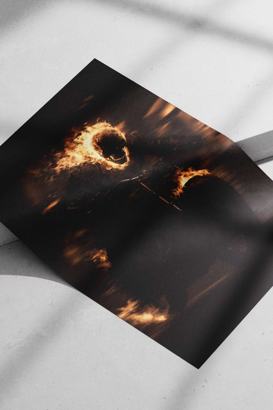 Ghost Rider (Marvel Comics character) Main Subject: Ghost Rider (Marvel Comics character) Matte poster print — Superhero