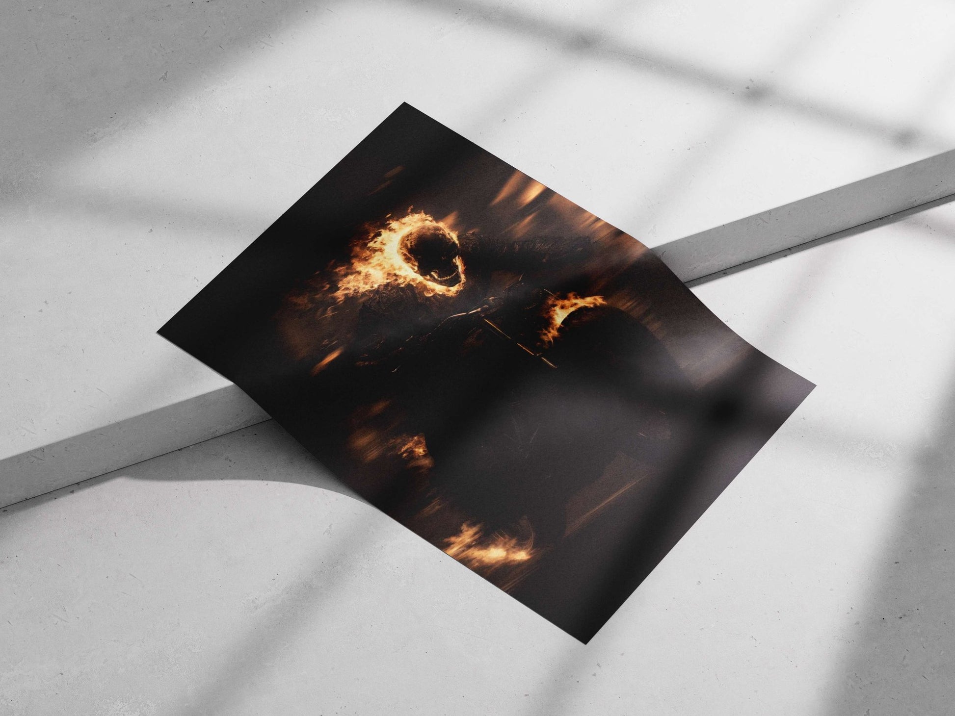 Ghost Rider (Marvel Comics character) Main Subject: Ghost Rider (Marvel Comics character) Matte poster print — Superhero