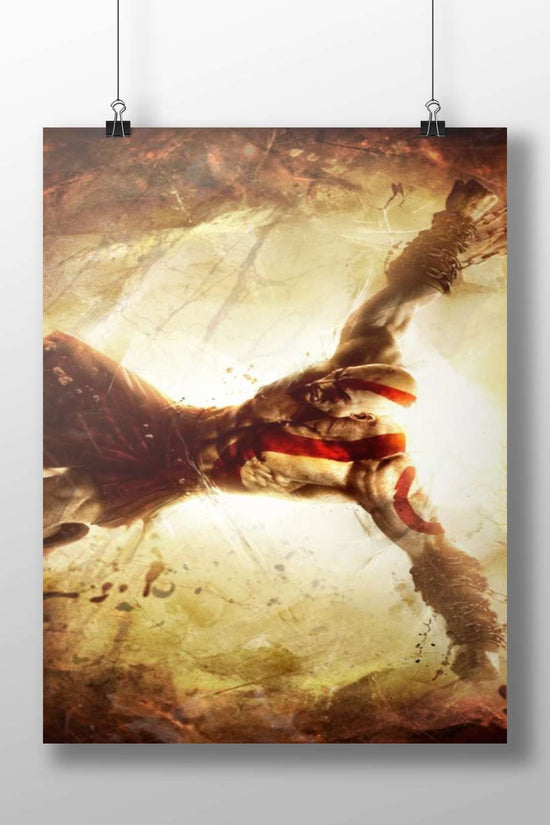 Kratos (God of War franchise) Main Subject: Kratos (God of War franchise) Matte BoizzBoard rigid print — Superhero wall art