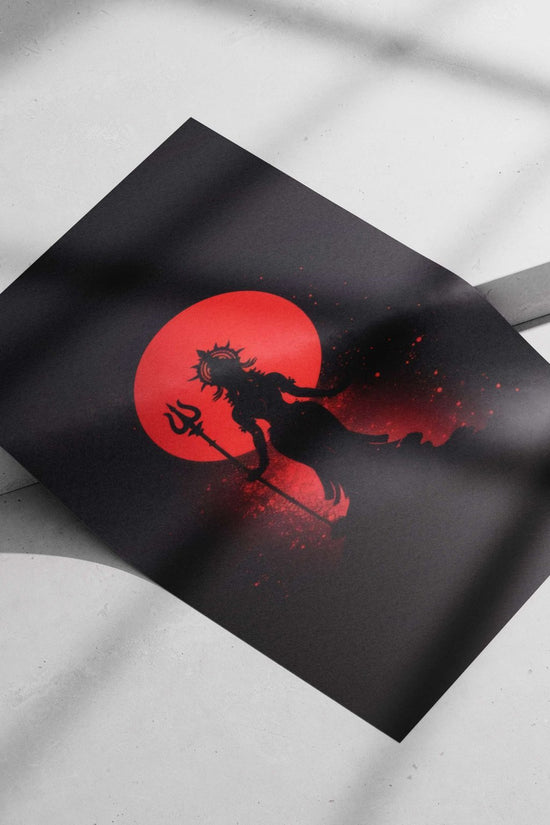 Hindu deity Durga Main Subject: Hindu deity Durga Matte poster print — Sanatan wall art India | PosterBoizz