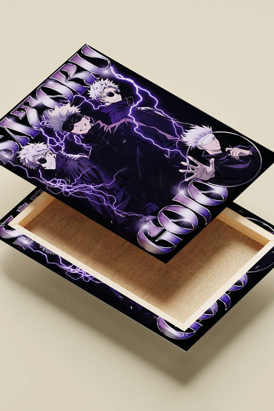 Satoru Gojo from Jujutsu Kaisen Main Subject: Satoru Gojo from Jujutsu Kaisen Canvas wall art — Anime wall art India |