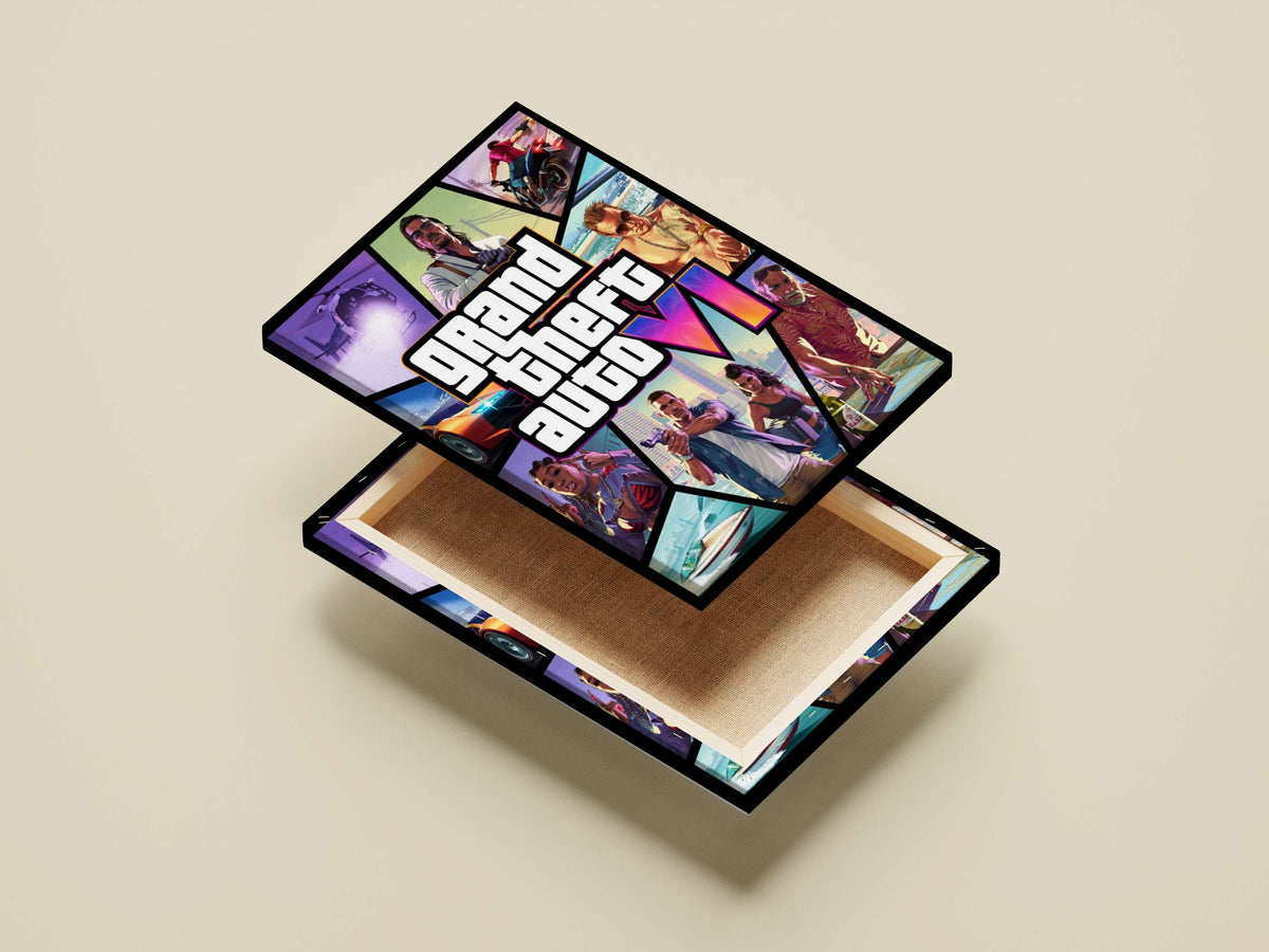 Grand Theft Auto VI promotional poster Grand Theft Auto Vi Urban Adventure Digital Collage Poster