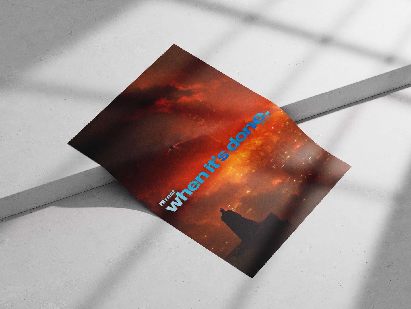 Batman Determined Heroic Gotham Night Poster – The Dark Knight Cinematic Realism Wall Art