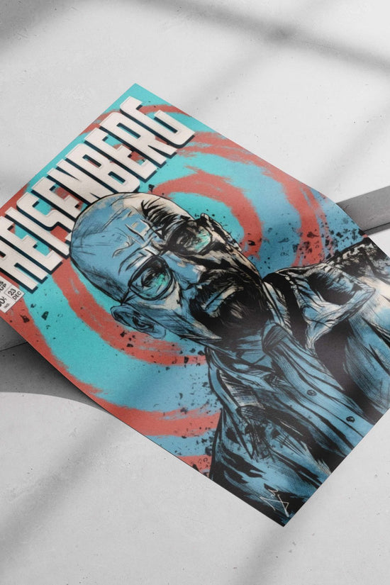 Walter White (Breaking Bad) Main Subject: Walter White (Breaking Bad) Matte poster print — Series wall art India |