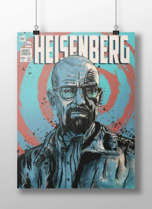 Walter White (Breaking Bad) Main Subject: Walter White (Breaking Bad) Matte BoizzBoard rigid print — Series wall art India |