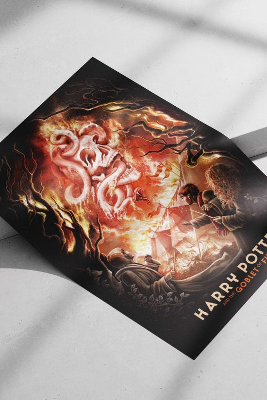 Harry Potter and the Goblet of Fire Main Subject: Harry Potter and the Goblet of Fire Matte poster print — Bollywood wall