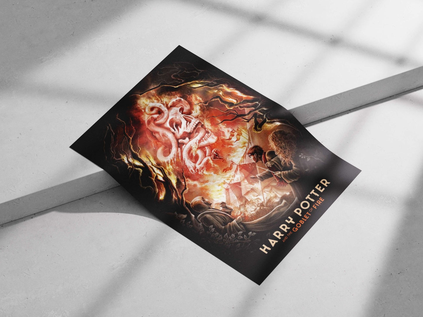 Harry Potter and the Goblet of Fire Main Subject: Harry Potter and the Goblet of Fire Matte poster print — Bollywood wall
