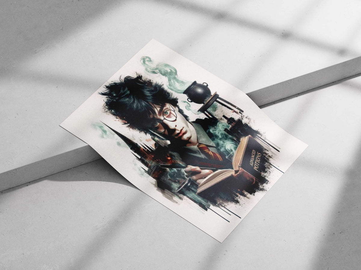 Harry Potter (Harry Potter franchise) Main Subject: Harry Potter (Harry Potter franchise) Matte poster print — Superhero