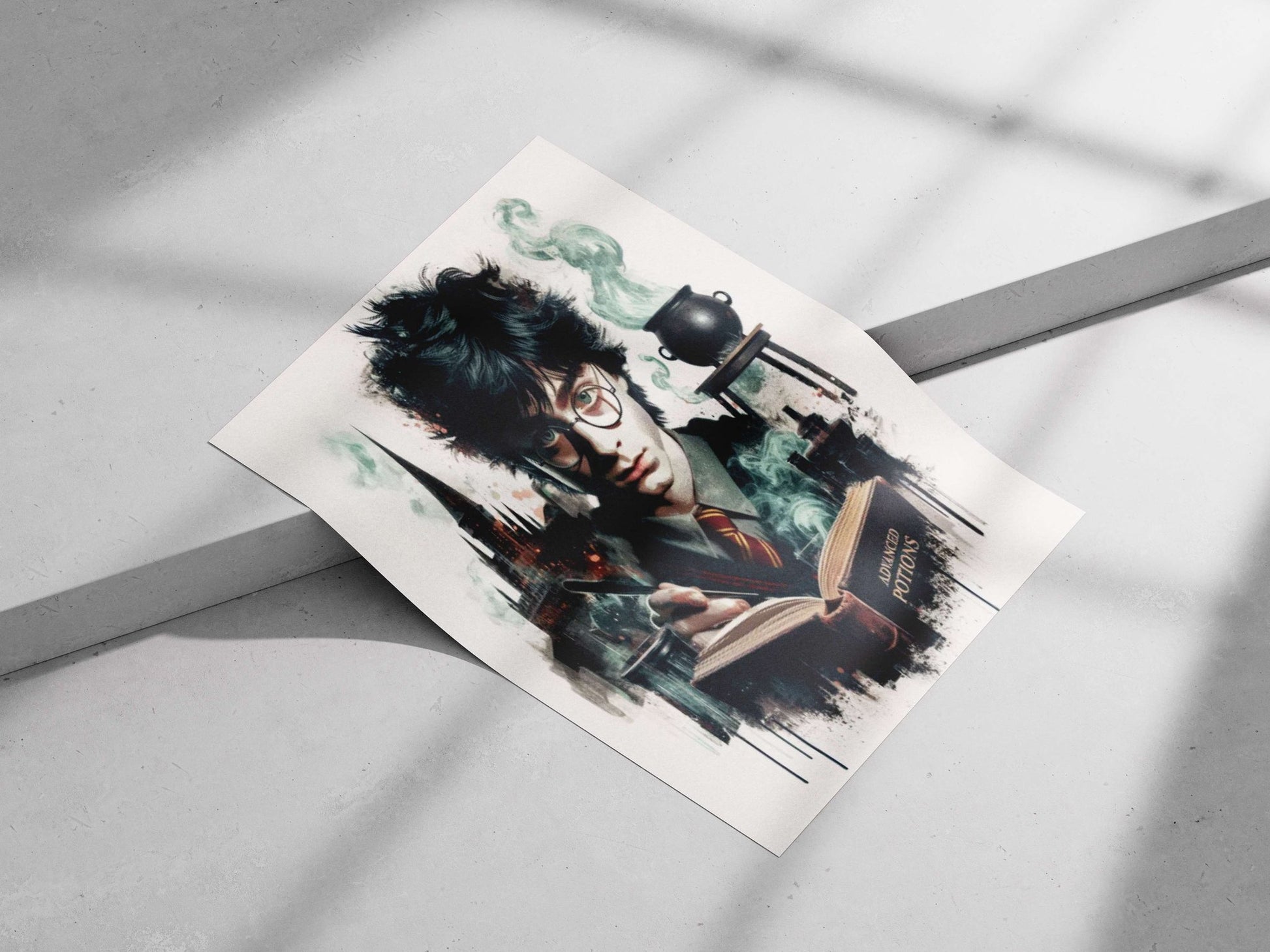 Harry Potter (Harry Potter franchise) Main Subject: Harry Potter (Harry Potter franchise) Matte poster print — Superhero