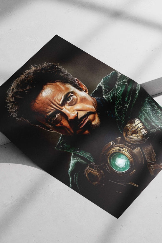 Tony Stark (Iron Man) from Marvel Comics Main Subject: Tony Stark (Iron Man) from Marvel Comics Matte poster print —