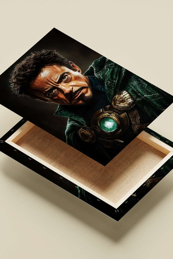Tony Stark (Iron Man) from Marvel Comics Main Subject: Tony Stark (Iron Man) from Marvel Comics Canvas wall art — Hollywood