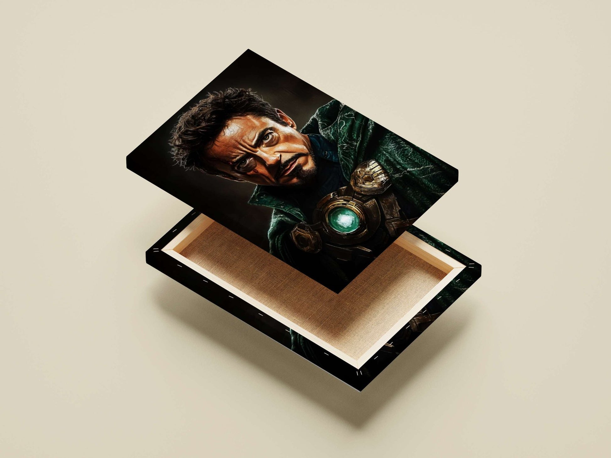 Tony Stark (Iron Man) from Marvel Comics Main Subject: Tony Stark (Iron Man) from Marvel Comics Canvas wall art — Hollywood