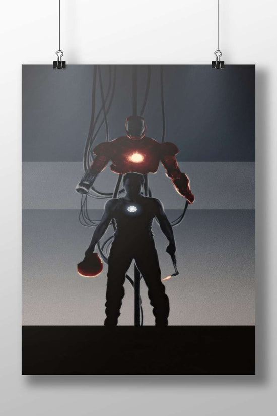 Tony Stark and Iron Man (Marvel) Main Subject: Tony Stark and Iron Man (Marvel) Matte BoizzBoard rigid print — Hollywood