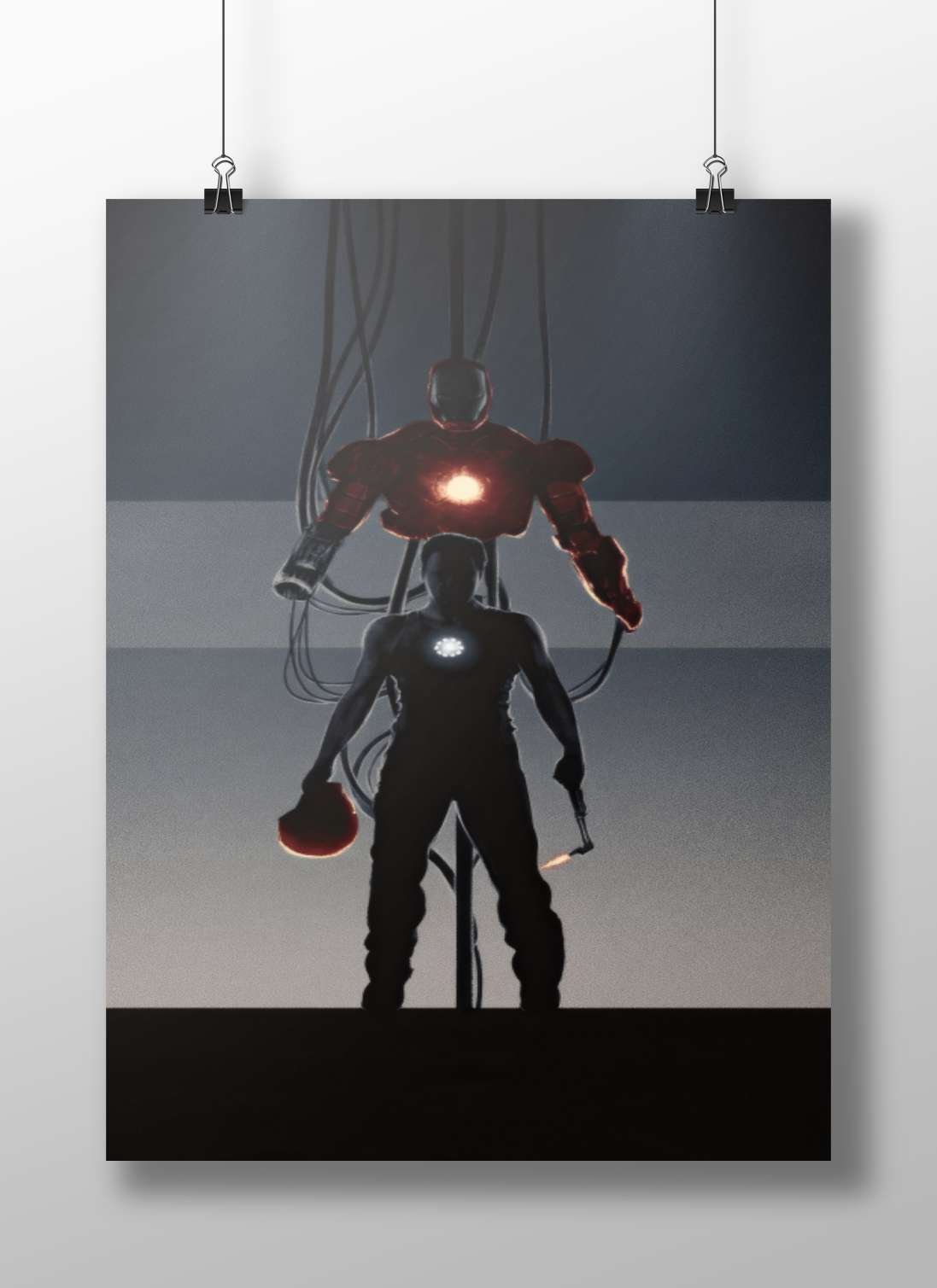 Tony Stark and Iron Man (Marvel) Main Subject: Tony Stark and Iron Man (Marvel) Matte BoizzBoard rigid print — Hollywood