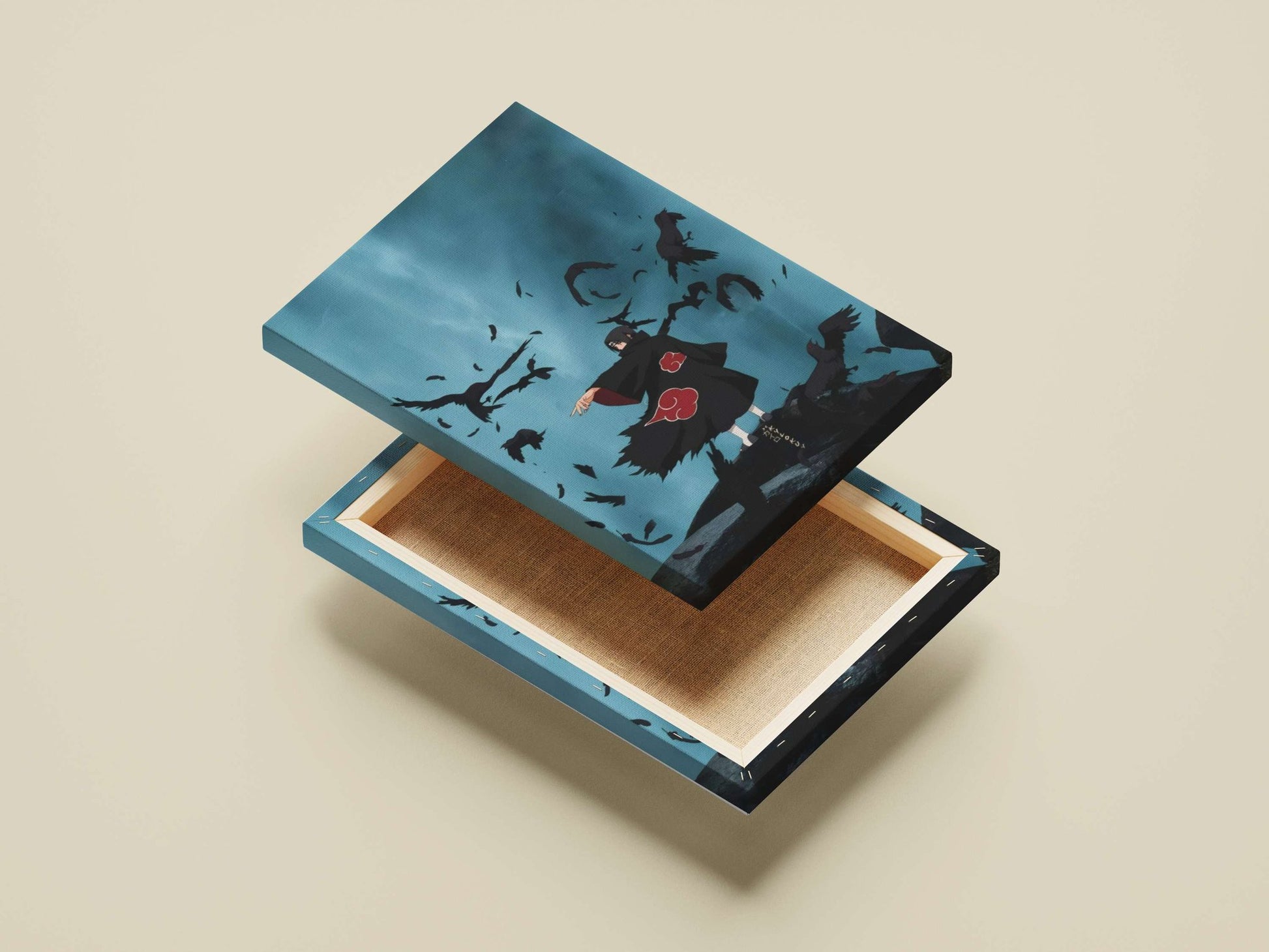 Itachi Uchiha from Naruto franchise Main Subject: Itachi Uchiha from Naruto franchise Canvas wall art — Anime wall art India