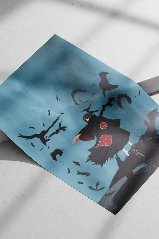 Itachi Uchiha from Naruto franchise Main Subject: Itachi Uchiha from Naruto franchise Matte poster print — Anime wall art