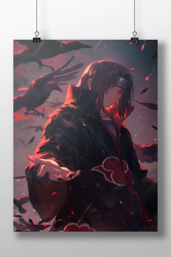 Itachi Uchiha from Naruto Main Subject: Itachi Uchiha from Naruto Matte BoizzBoard rigid print — Anime wall art India |