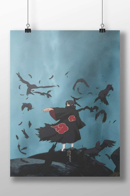 Itachi Uchiha from Naruto franchise Main Subject: Itachi Uchiha from Naruto franchise Matte BoizzBoard rigid print — Anime