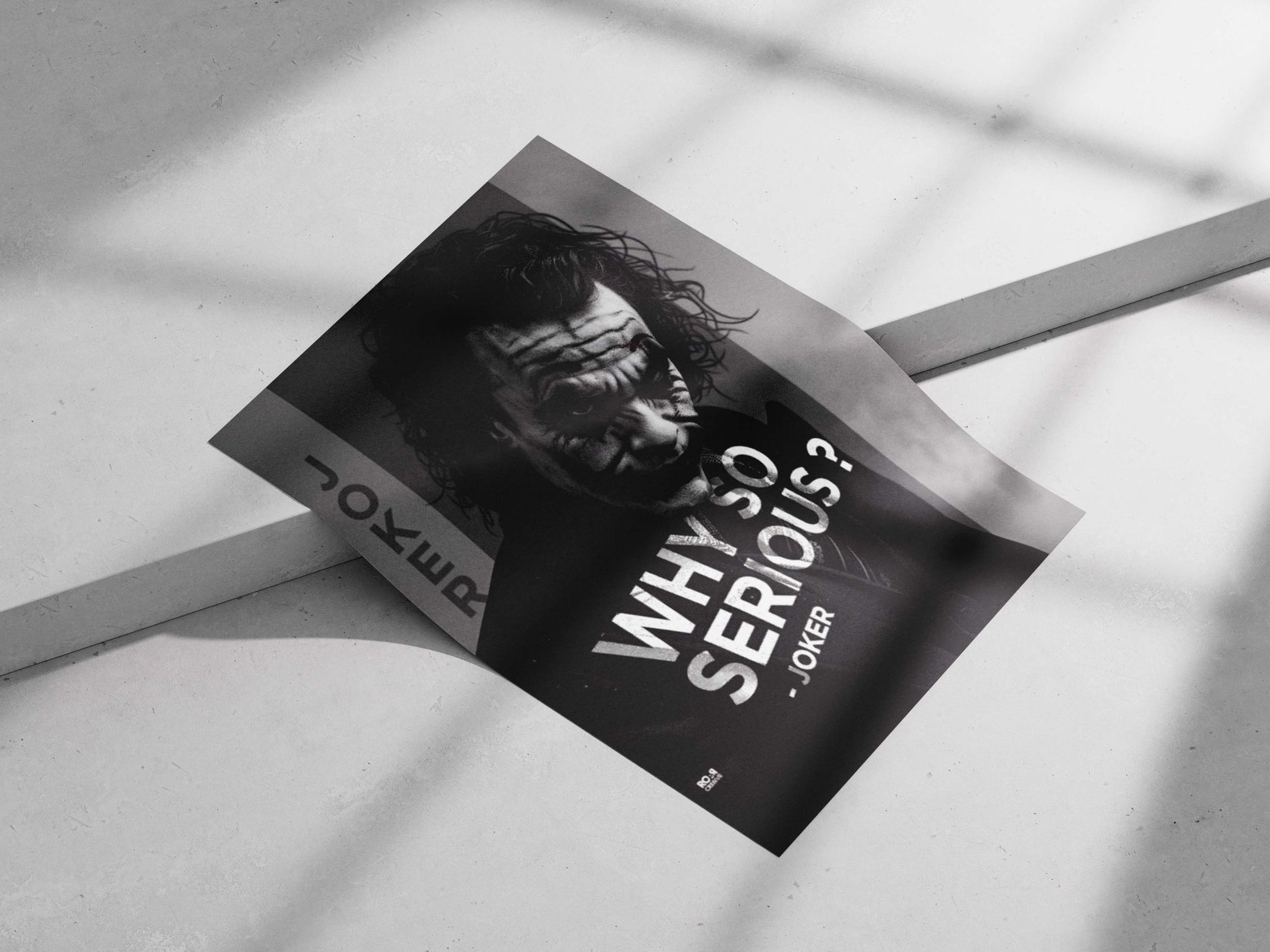Joker (The Dark Knight, Batman franchise) Main Subject: Joker (The Dark Knight, Batman franchise) Matte poster print —