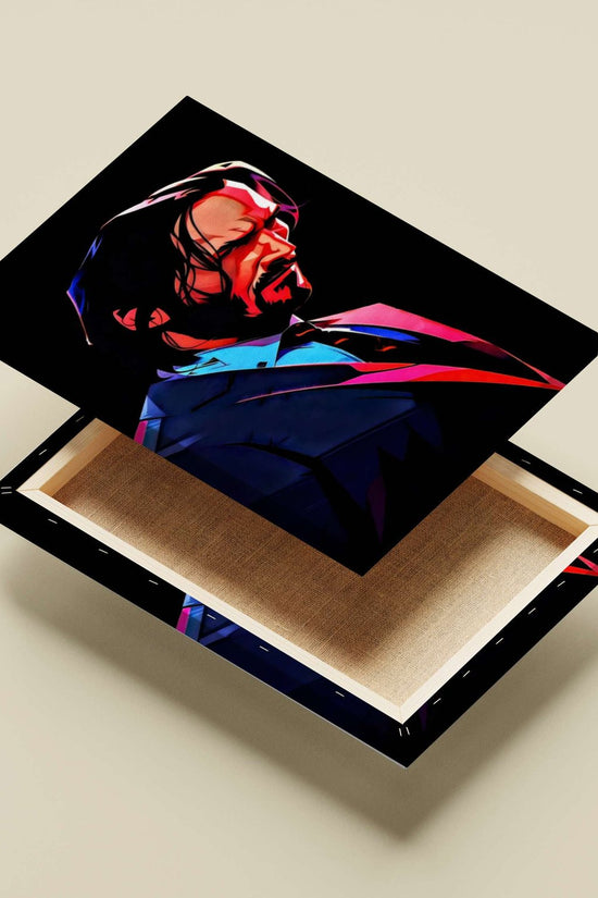 John Wick (from John Wick franchise) Main Subject: John Wick (from John Wick franchise) Canvas wall art — Hollywood wall art