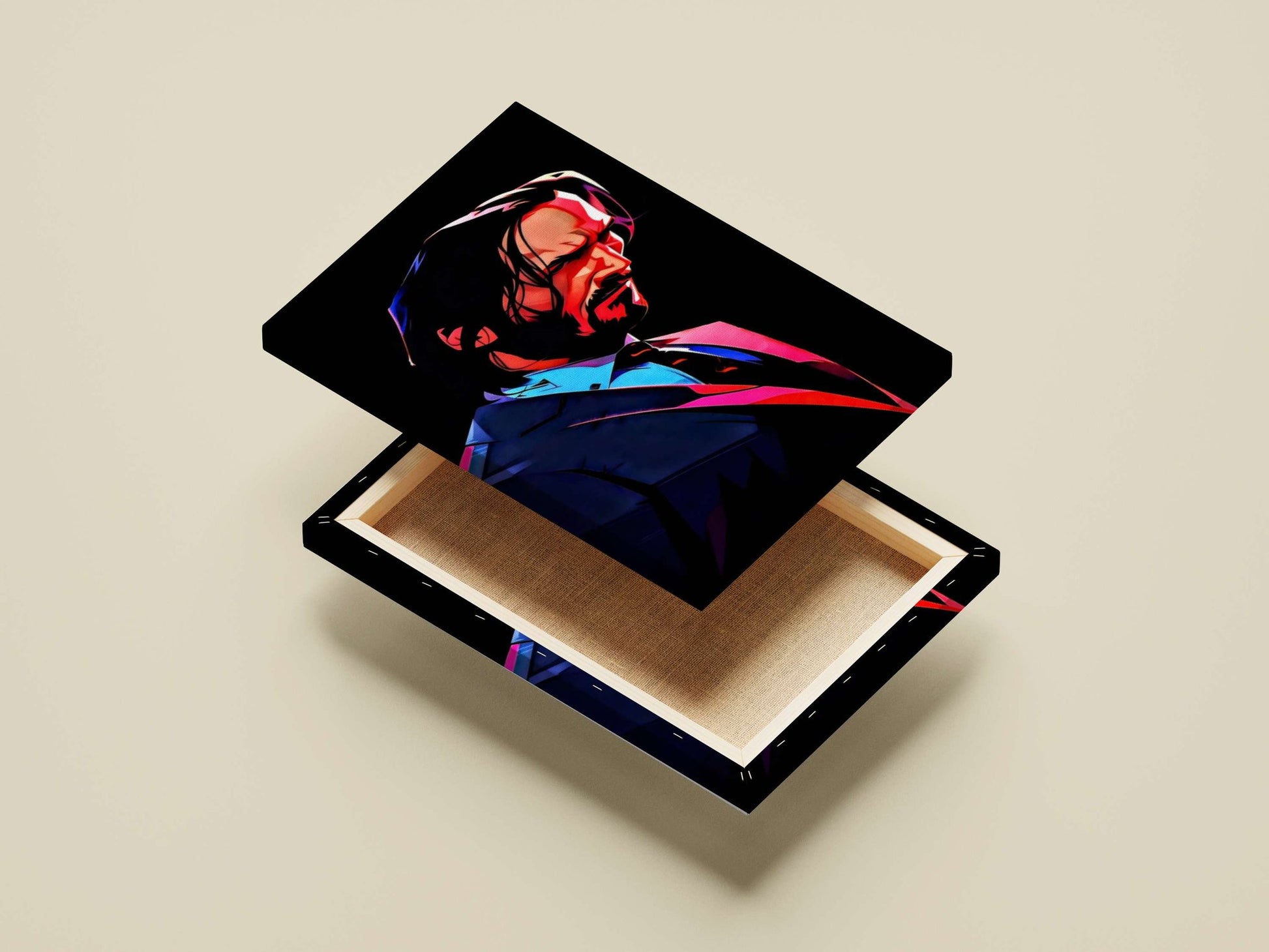John Wick (from John Wick franchise) Main Subject: John Wick (from John Wick franchise) Canvas wall art — Hollywood wall art